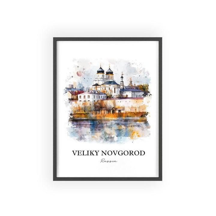 Veliky Novgorod, Russia – Watercolor Art Print