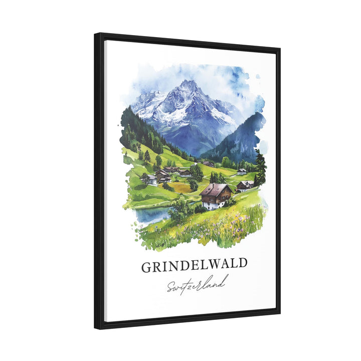 Grindelwald Wall Art, Grindelwald Switzerland Print, Bernese Alps Artwork, Jungfrau Gift, Travel Print, Travel Poster, Housewarming Gift