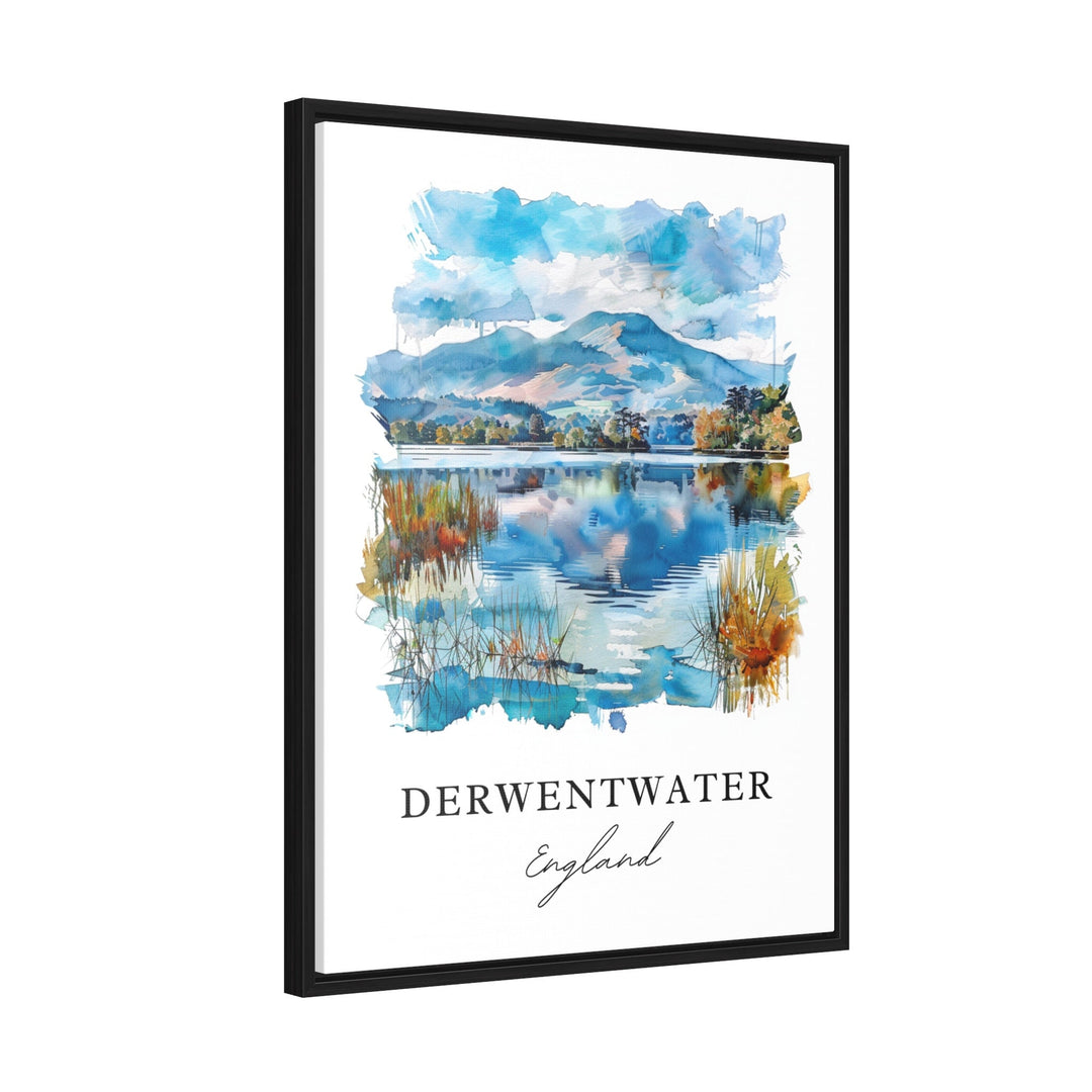 Derwentwater Wall Art, Derwentwater England Print, Derwentwater Watercolor, England Gift,