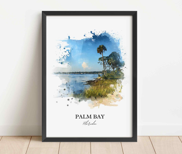 Palm Bay, Florida – Watercolor Art Print