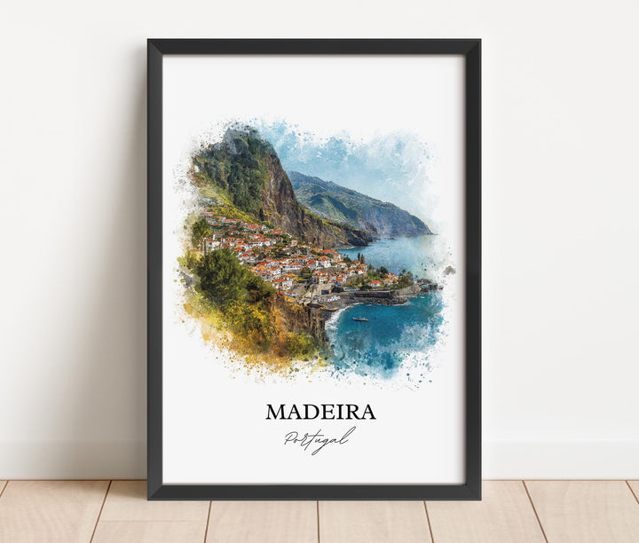 Madeira, Portugal – Watercolor Art Print