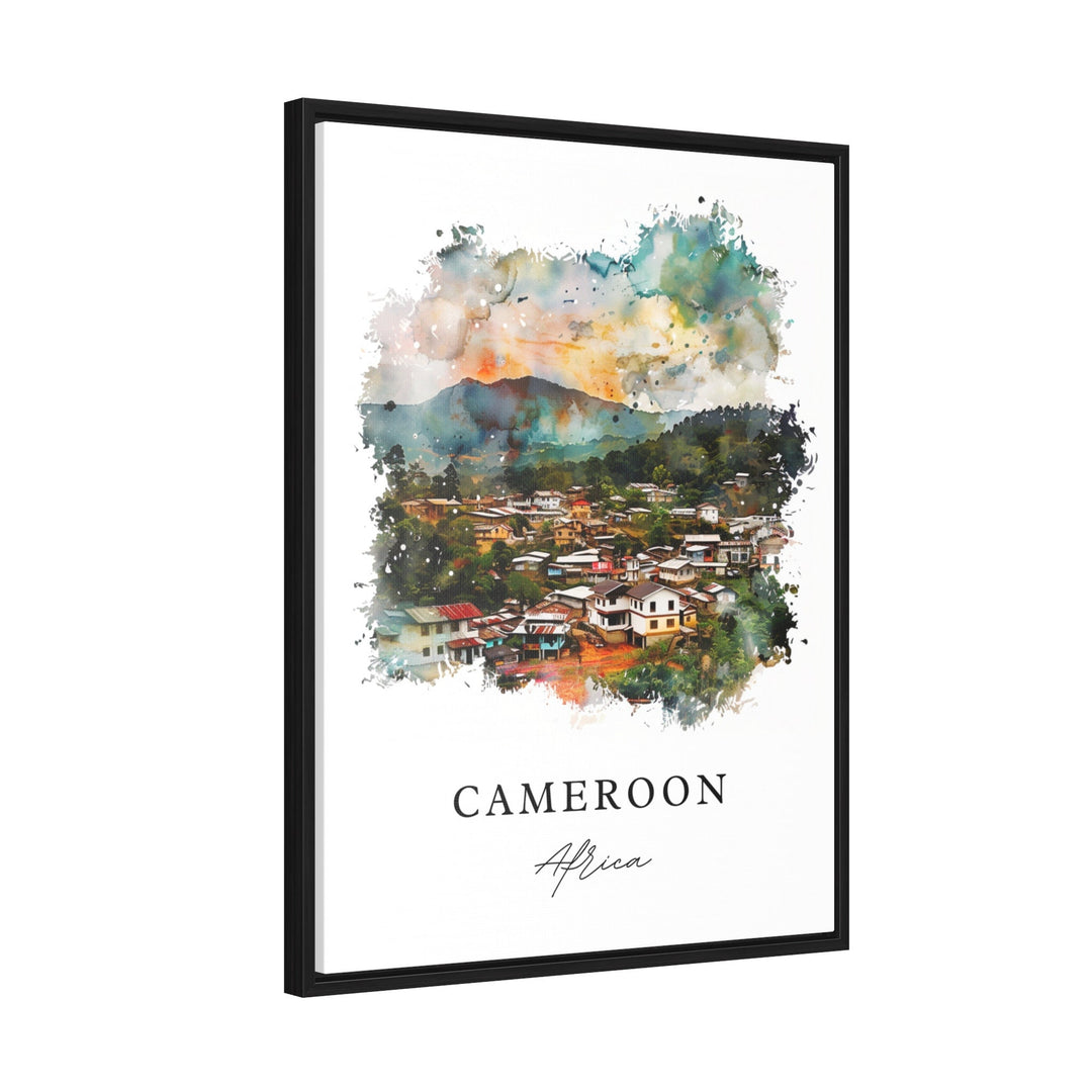 Cameroon Art Print, Africa Print, Cameroon Wall Art, Cameroon Gift, Travel Print, Travel Poster, Travel Gift, Housewarming Gift