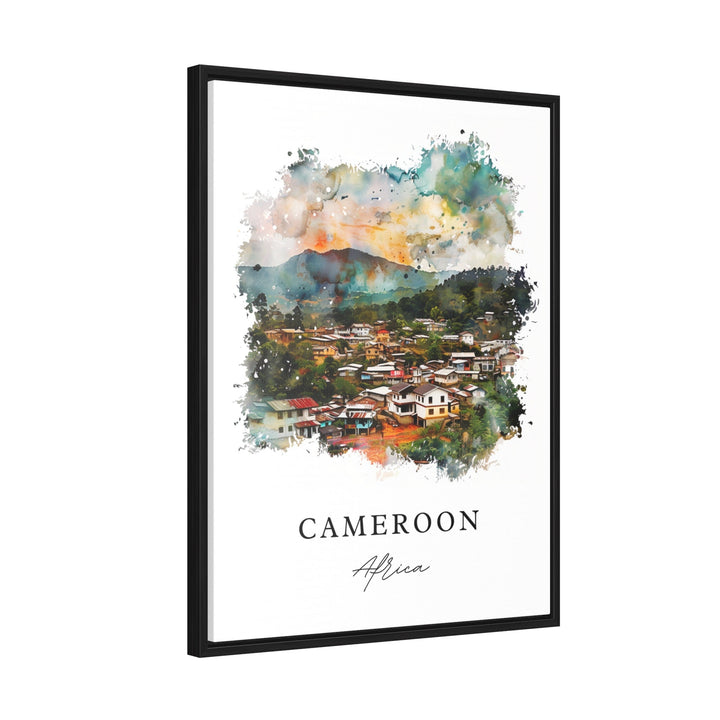 Cameroon Art Print, Africa Print, Cameroon Wall Art, Cameroon Gift, Travel Print, Travel Poster, Travel Gift, Housewarming Gift