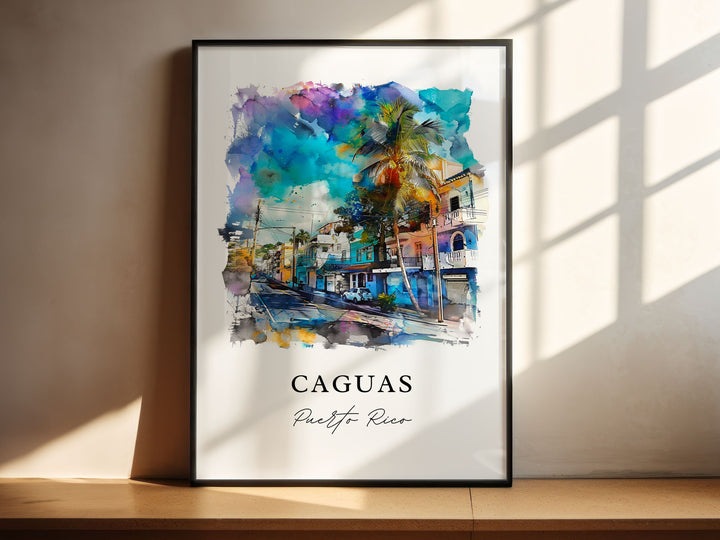 Caguas Wall Art - Puerto Rico Print