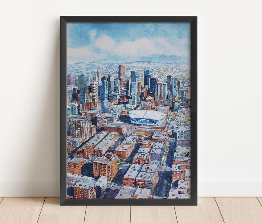 Denver, USA – Watercolor Art Print