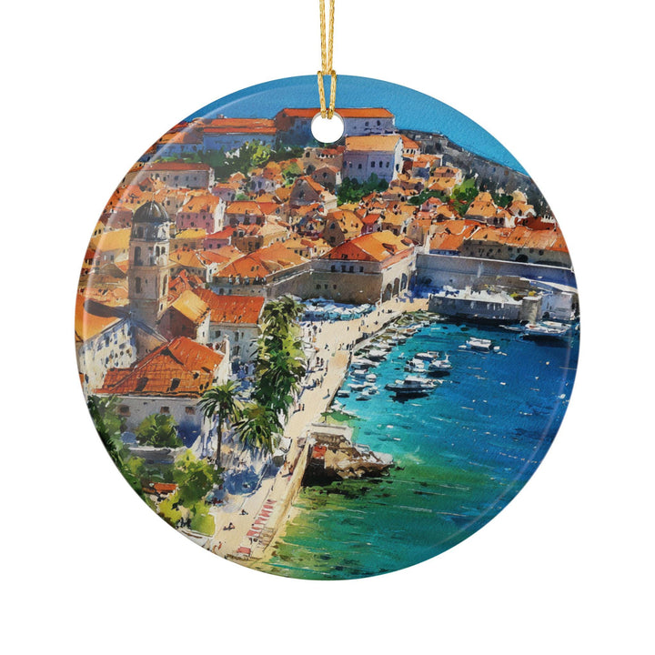 Dubrovnik Croatia Ornament: Unique Dubrovnik Souvenir, Dubrovnik Xmas Decor, and Authentic Dubrovnik Croatia Gift