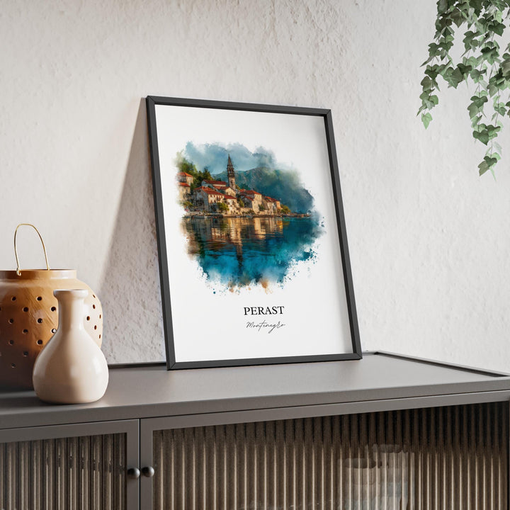 Perast, Montenegro – Watercolor Art Print