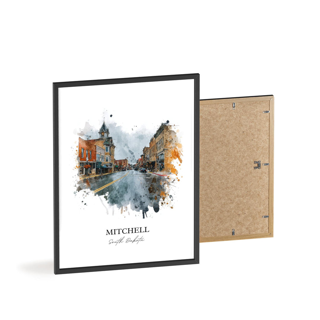 Mitchell, South Dakota – Watercolor Art Print