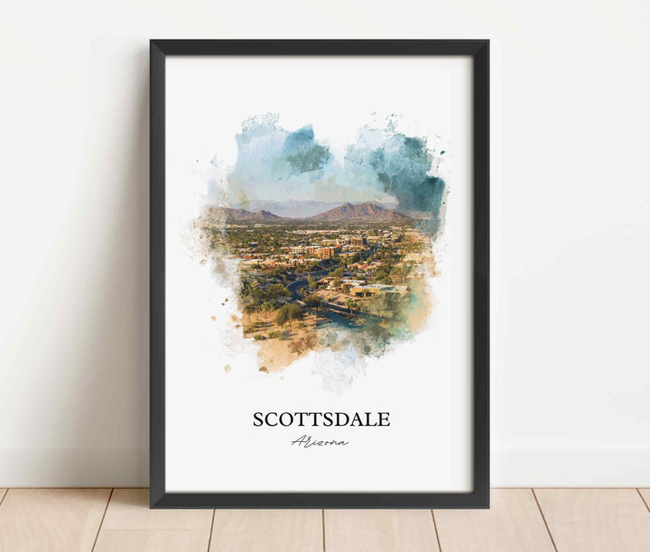 Scottsdale, Arizona – Watercolor Art Print