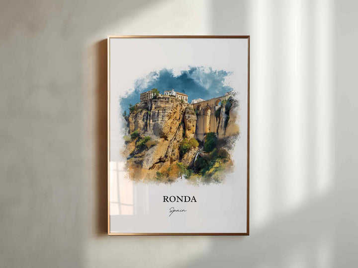 Ronda, Spain – Watercolor Art Print