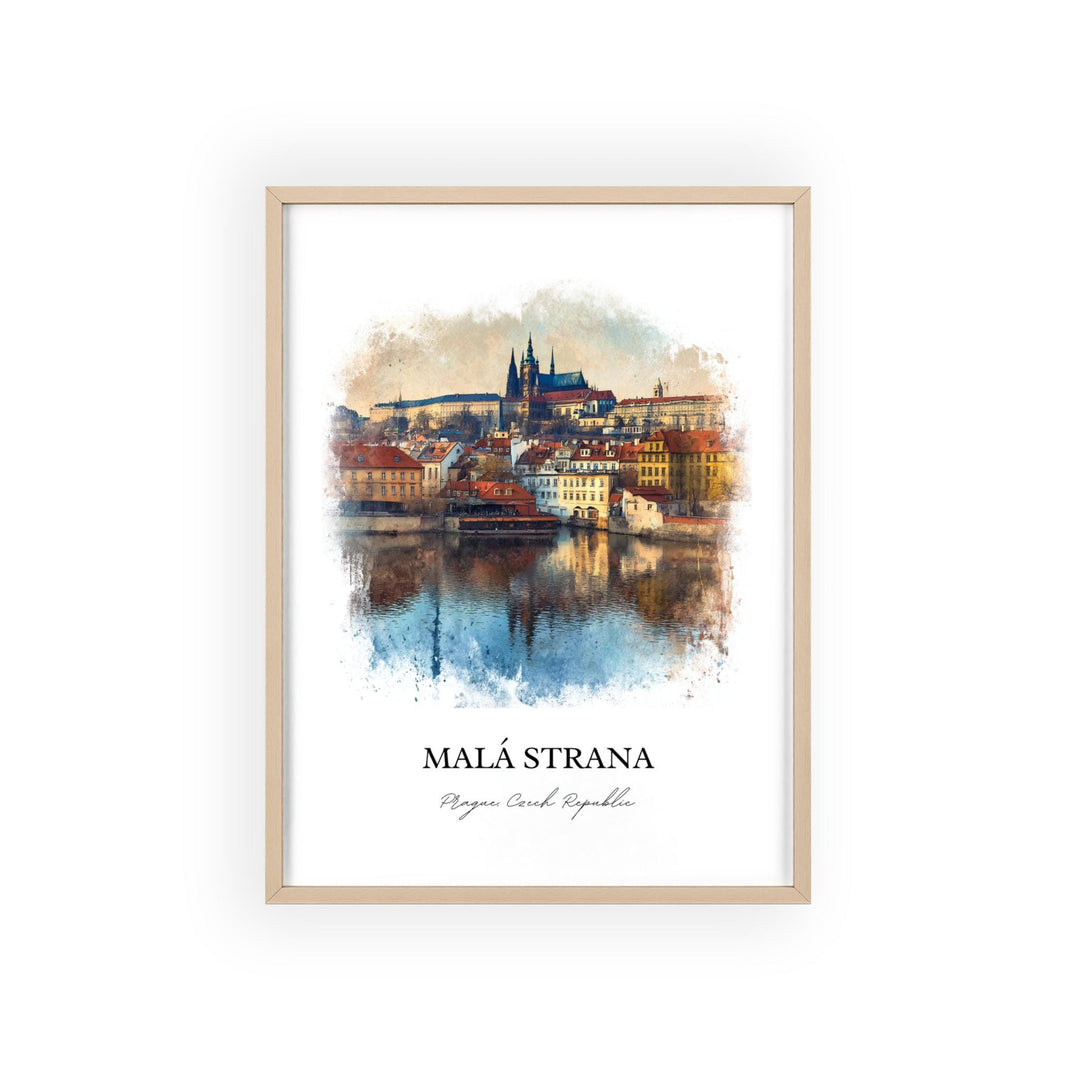 Malá Strana, Czech Republic – Watercolor Art Print