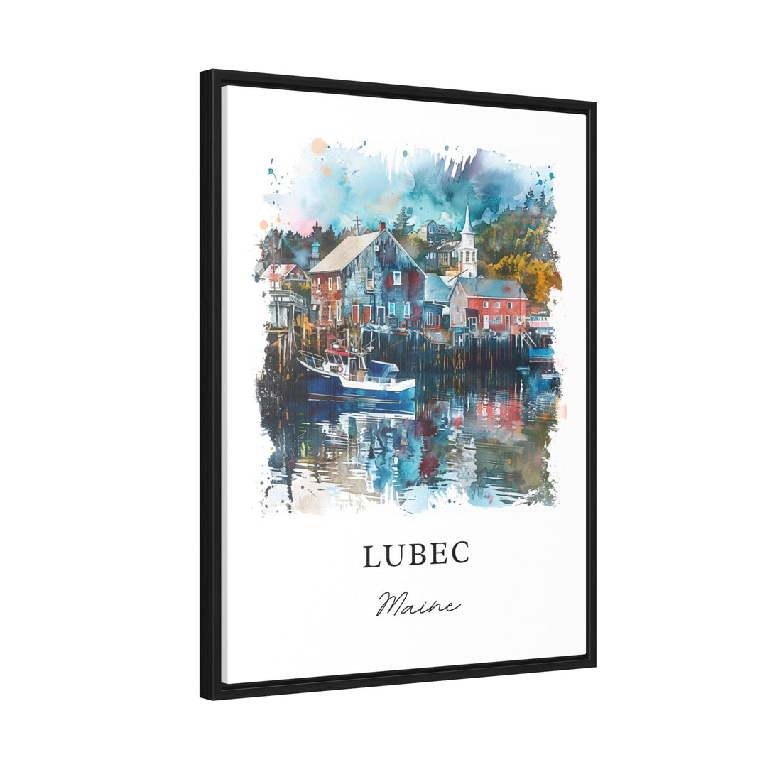 Lubec Maine Wall Art, Washington County ME Print, Lubec Watercolor Art, Lubec Maine  Gift,