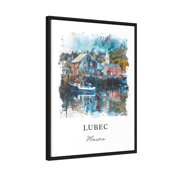 Lubec Maine Wall Art, Washington County ME Print, Lubec Watercolor Art, Lubec Maine  Gift,