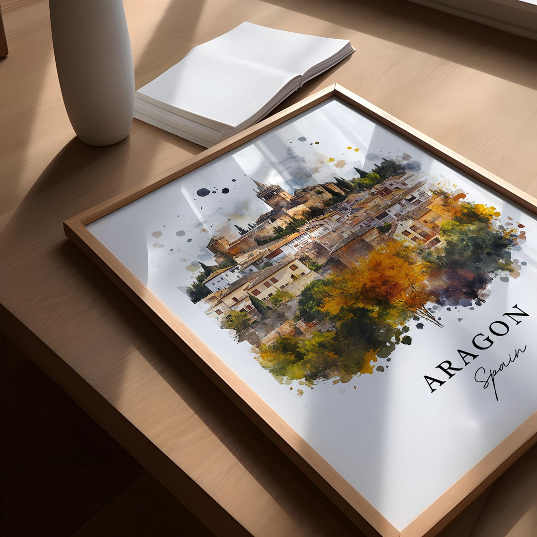 Aragon Wall Art - Spain Print