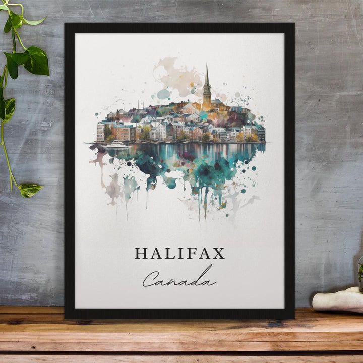 Halifax Canada wall art - Canada, Halifax poster, Halifax Wedding gift, Halifax Birthday present, Custom Text, Personalised Gift