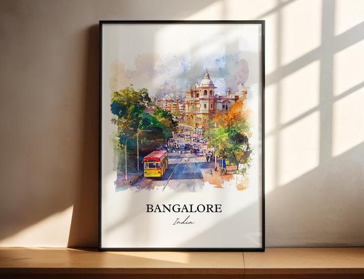 Bangalore, India – Watercolor Art Print