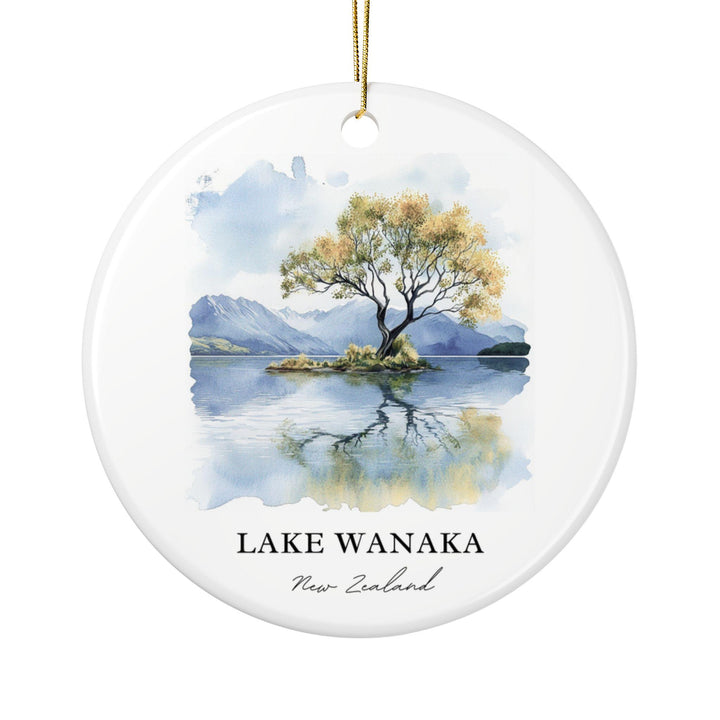 Lake Wanaka Ornament: Unique Lake Wanaka Souvenir, Lake Wanaka Xmas Decor, and Authentic Lake Wanaka NZ Gift
