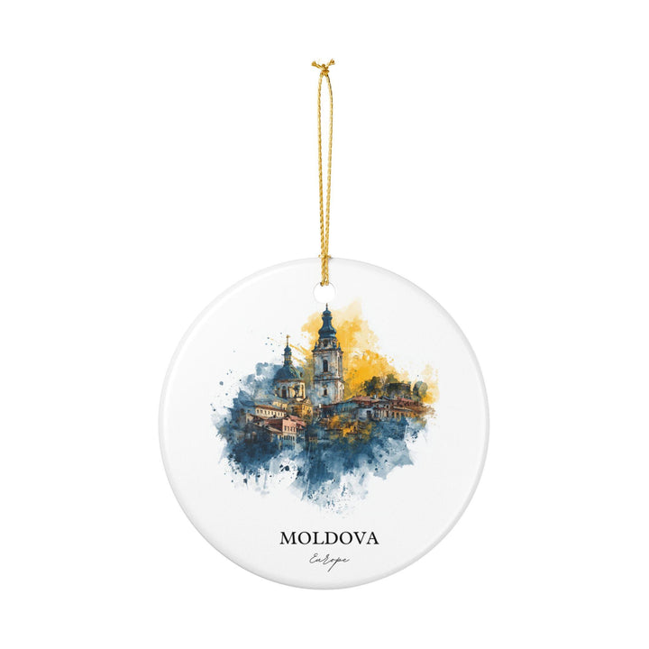 Moldova Ornament: Unique Moldova Souvenir, Moldova Xmas Decor, and Authentic Moldova Europe Gift