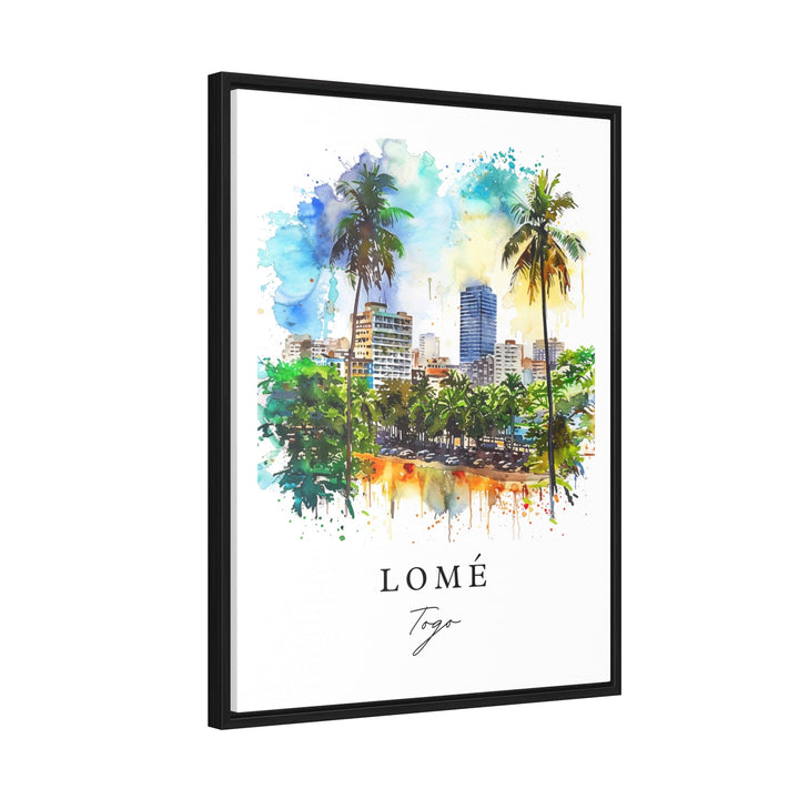 Lome Togo wall art - Togo, Lome print, Lome Wedding gift, Gulf of Guinea gift, Custom Text, Perfect Gift