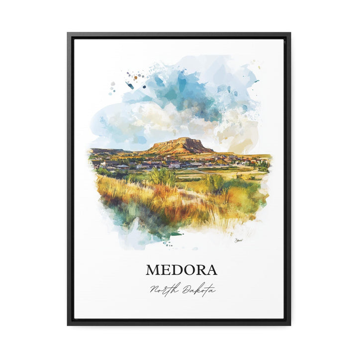 Medora, North Dakota, USA – Watercolor Art Print