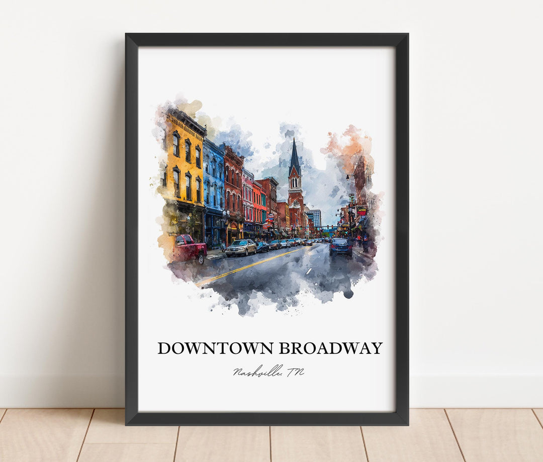 Nashville, Tennessee – Watercolor Art Print