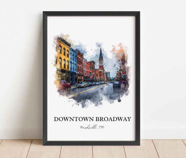 Nashville, Tennessee – Watercolor Art Print