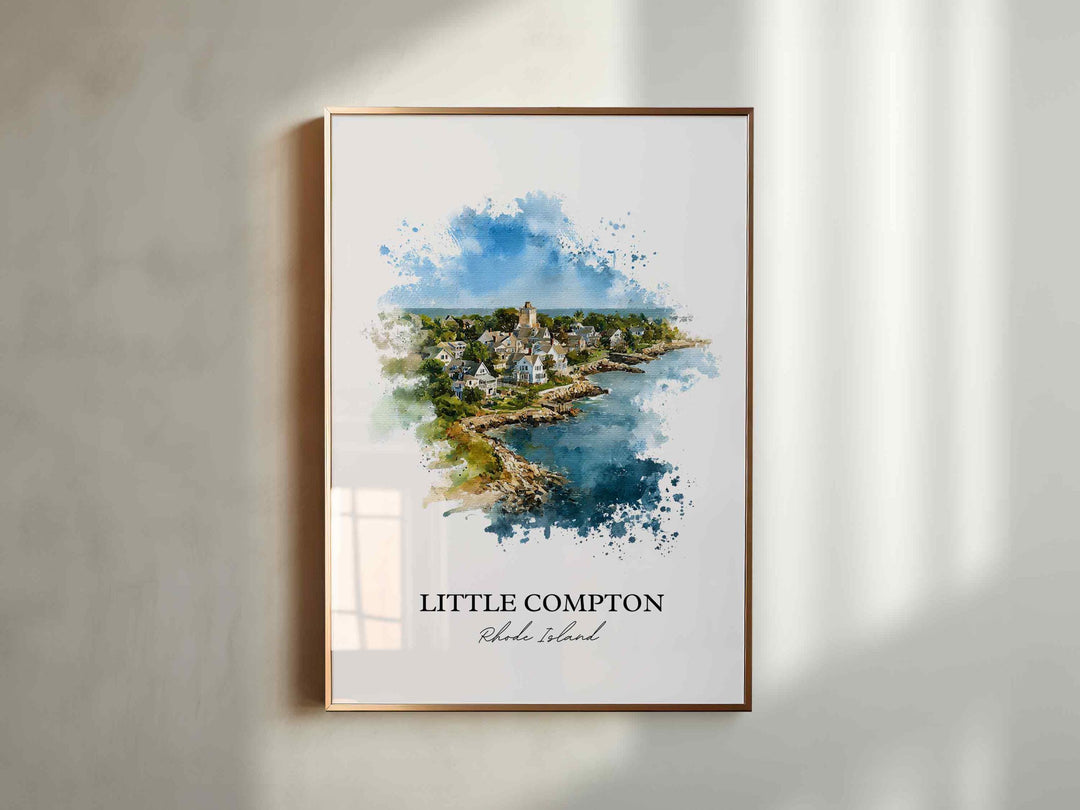 Little Compton, Rhode Island – Watercolor Art Print