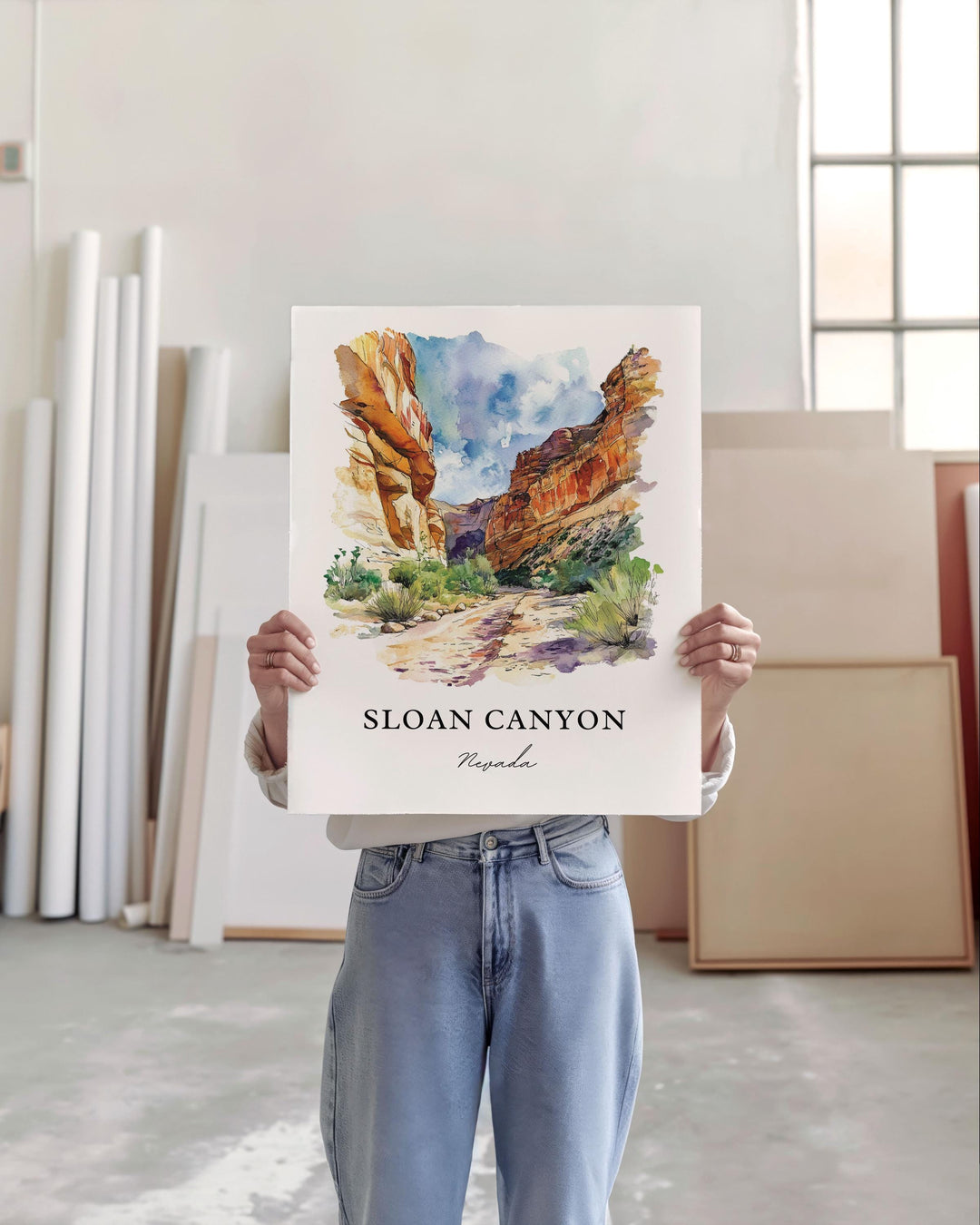Sloan Canyon Wall Art - Nevada Print