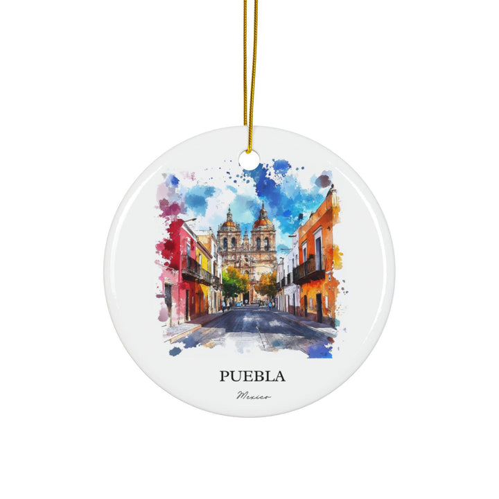 Puebla Mexico Ornament: Unique Puebla MX Souvenir, Puebla Xmas Decor, and Authentic Puebla Mexico Gift