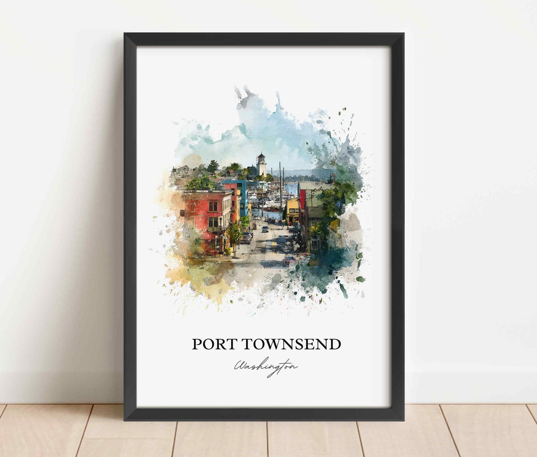 Port Townsend, Washington – Watercolor Art Print