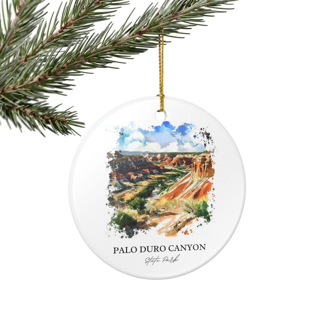 Palo Duro Canyon Ornament: Unique Amarillo TX Souvenir, Texas Xmas Decor, and Authentic Palo Duro Canyon Gift