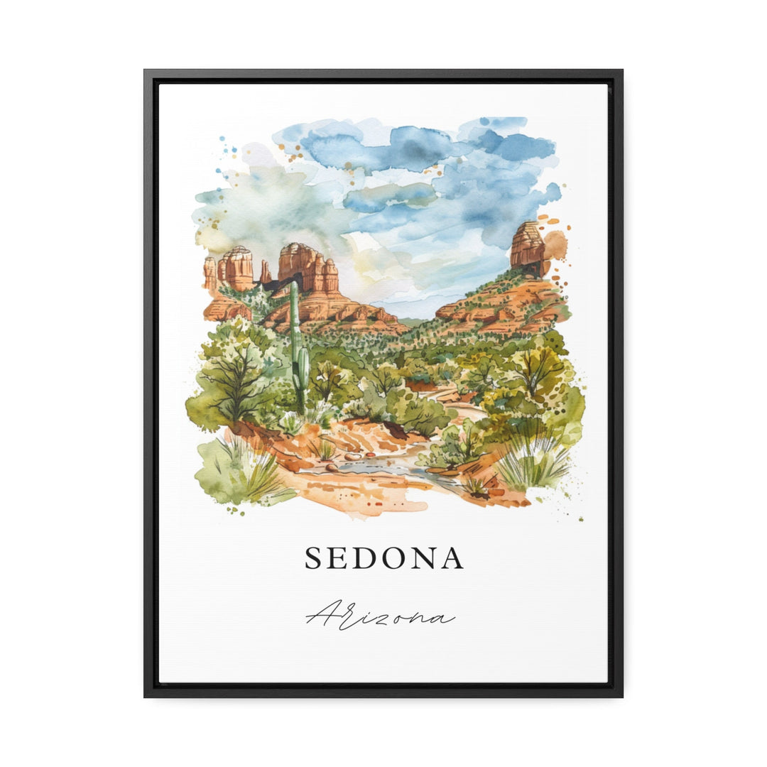 Sedona AZ Wall Art, Sedona Arizona Print, Sedona AZ Watercolor, Sedona Arizona Gift,