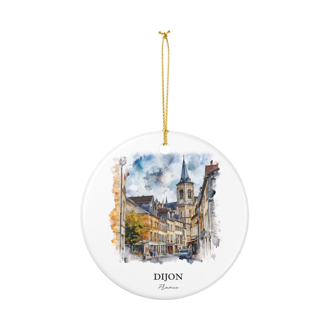 Dijon France Ornament: Unique Dijon Souvenir, Dijon Xmas Decor, and Authentic Dijon France Gift