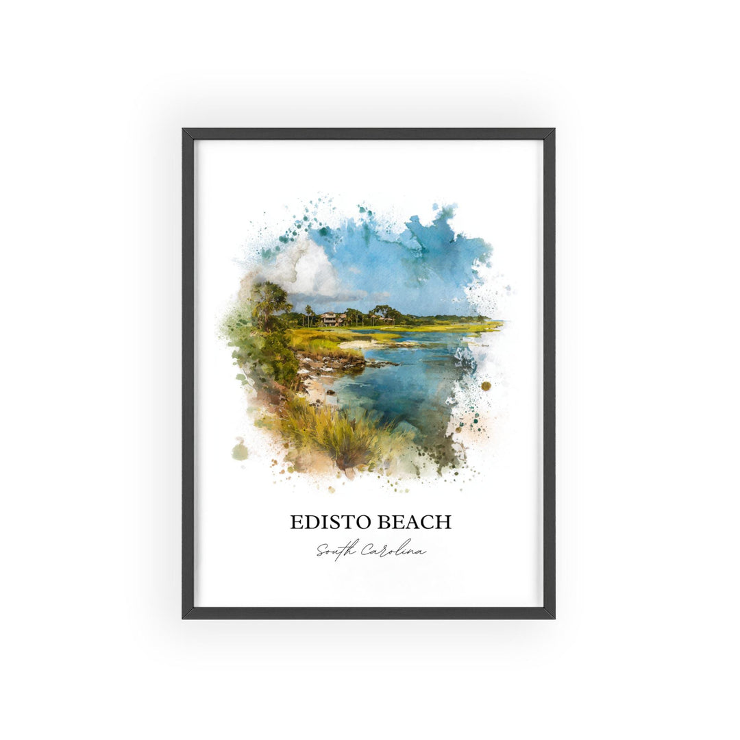 Edisto Beach, South Carolina – Watercolor Art Print