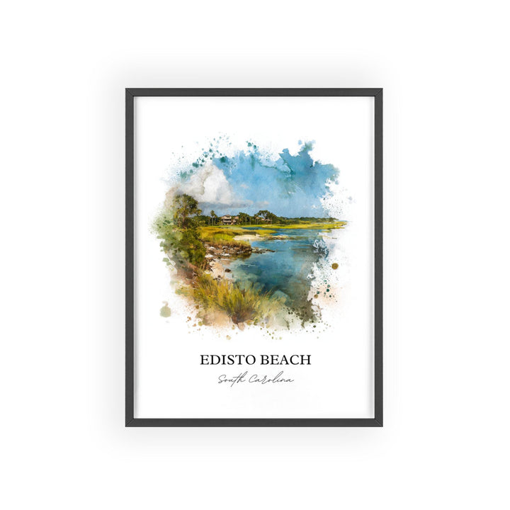 Edisto Beach, South Carolina – Watercolor Art Print