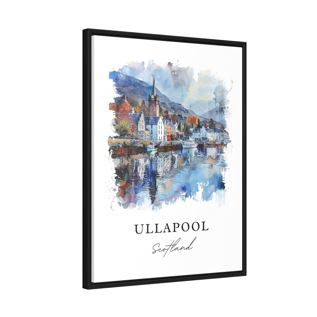 Ullapool Scotland Art, Ullapool Print, Ullapool Watercolor Art, Ullapool Scotland Gift,