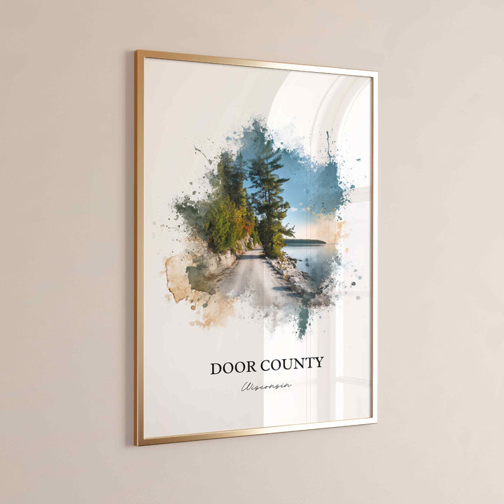 Door County, Wisconsin – Watercolor Art Print