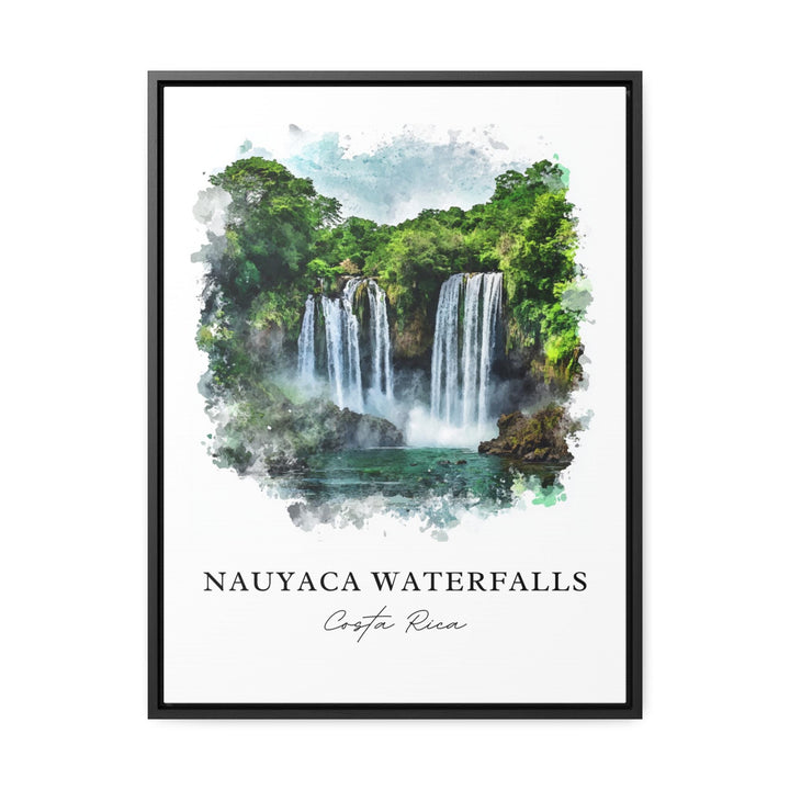 Nauyaca Waterfalls Art, Nauyaca Print, Nauyaca Watercolor Art, Nauyaca Park Costa Rica Gift,