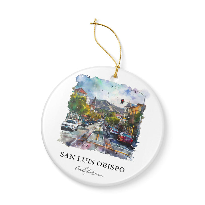 San Luis Obispo Ornament: Unique San Luis Obispo Souvenir, California Xmas Decor, and Authentic San Luis Obispo Gift