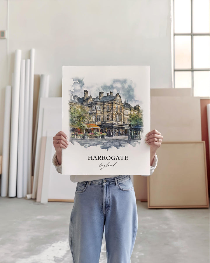 Harrogate, England – Watercolor Art Print