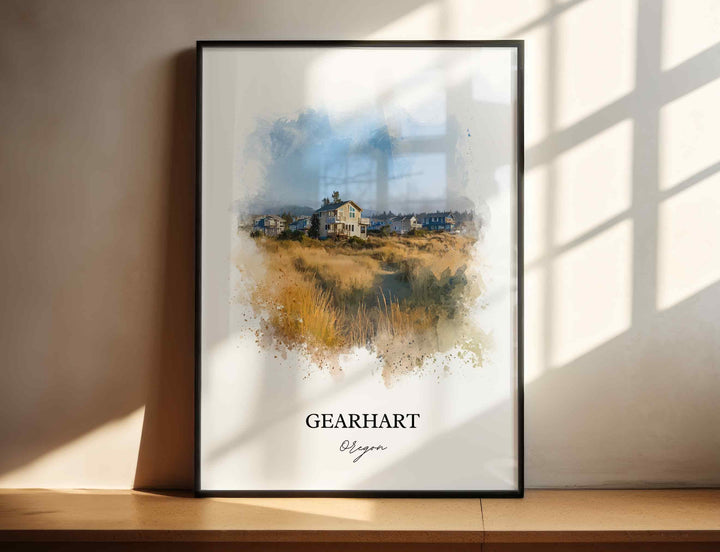 Gearhart, Oregon – Watercolor Art Print