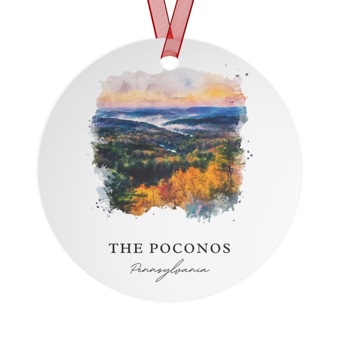 Poconos Ornament: Unique Poconos Souvenir, Poconos Xmas Decor, and Authentic Poconos Mountains Gift