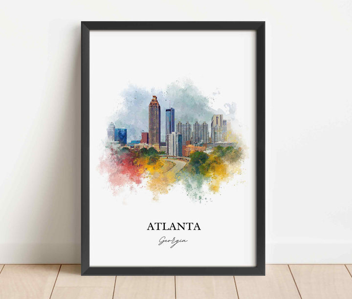 Atlanta, Georgia – Watercolor Art Print