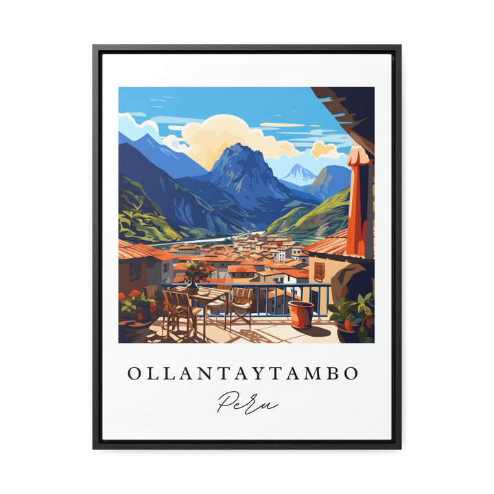 Ollantaytambo modern wall art - Peru, Ollantaytambo poster, Machu Picchu Wedding gift, Birthday present, Custom Text, Personalised Gift