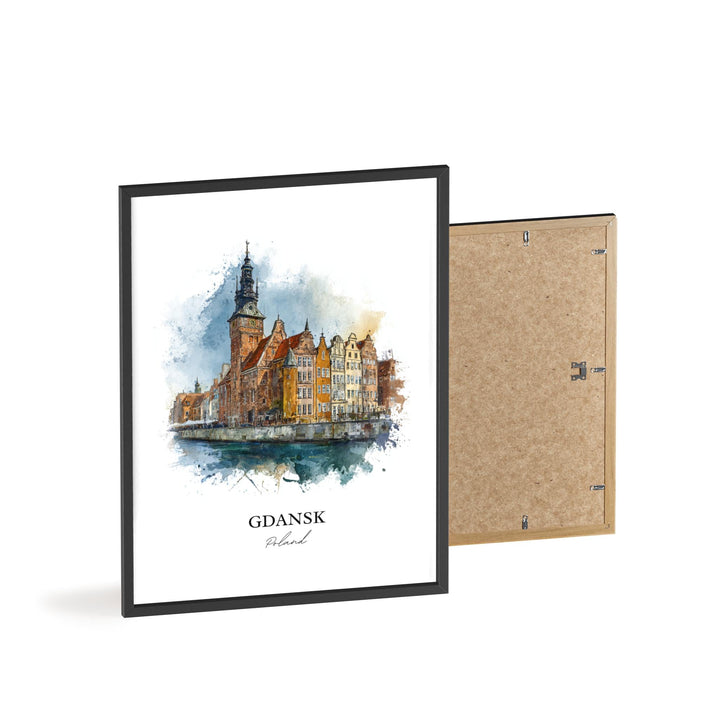 Gdansk, Poland – Watercolor Art Print