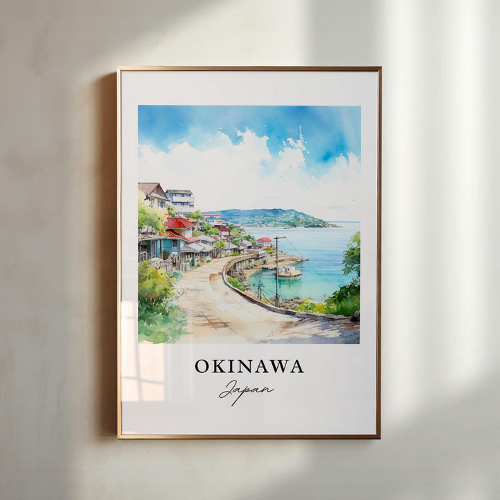 Okinawa Japan wall art - Japan, Okinawa poster, Okinawa Wedding gift, Okinawa Japan Birthday present, Custom Text, Personalized Gift