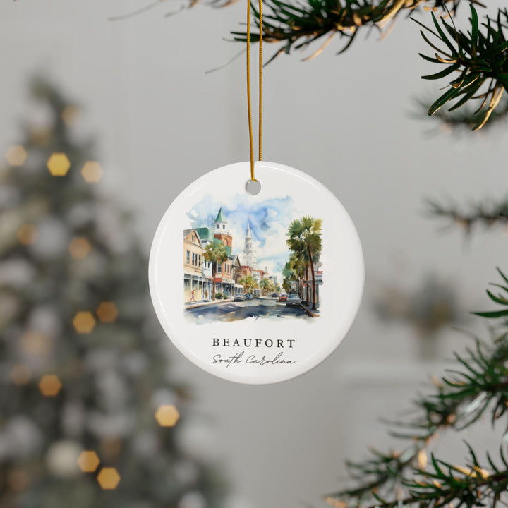 Beaufort SC Ornament: Unique Beaufort Souvenir, South Carolina Xmas Decor, and Authentic South Carolina Gift