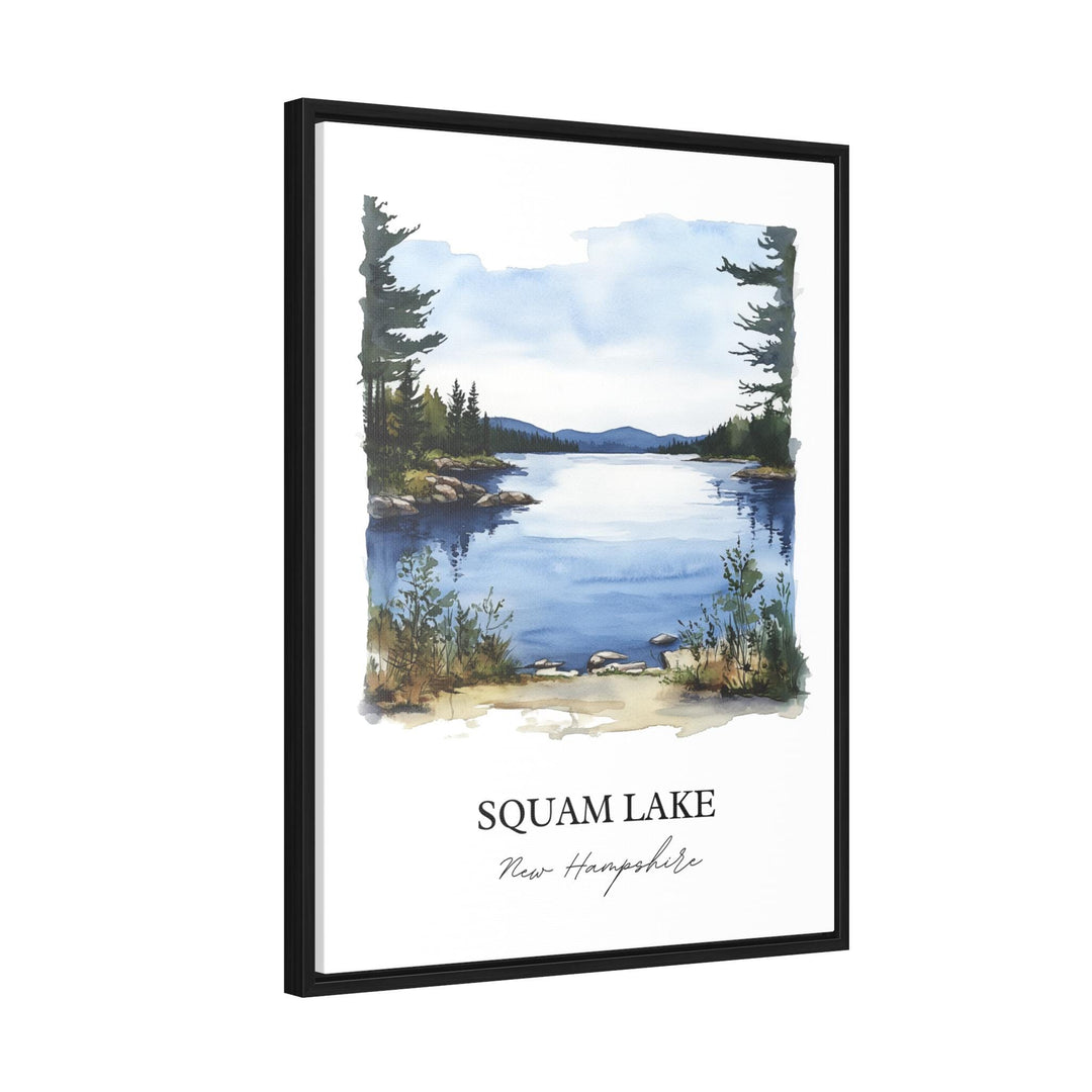 Squam Lake NH Wall Art, Grafton County Print, New Hampshire Watercolor Art, Squam Lake Gift, Travel Print, Travel Poster, Housewarming Gift
