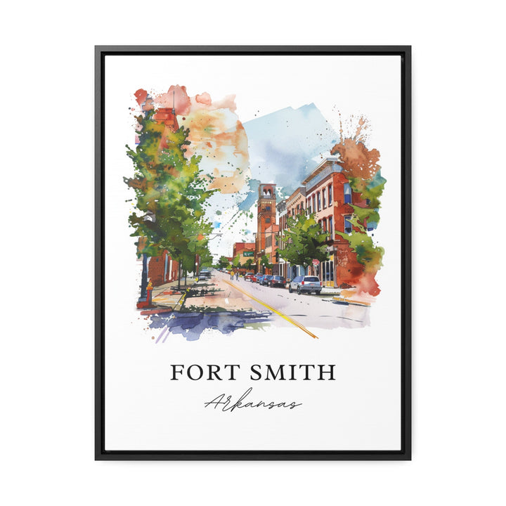 Fort Smith Arkansas Art, Fort Smith Print, Fort Smith AR Watercolor, Arkansas River Gift,