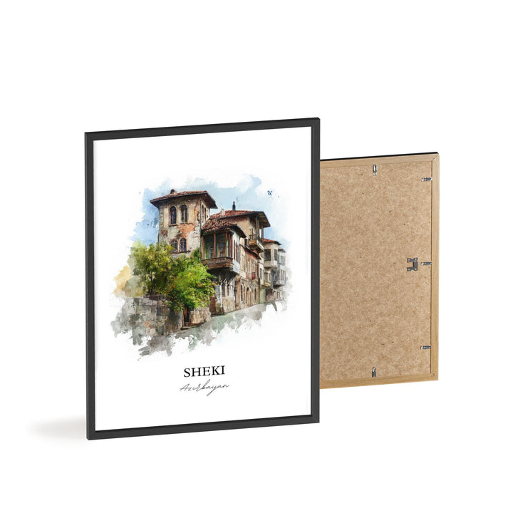 Sheki, Azerbaijan – Watercolor Art Print